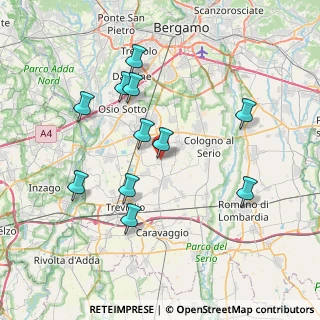 Mappa Viale Secco Suardo, 24050 Lurano BG, Italia (7.36273)