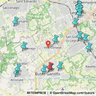 Mappa Via Antonio Meucci, 20020 Villa Cortese MI, Italia (3.2045)