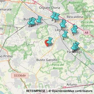 Mappa Via Antonio Meucci, 20020 Villa Cortese MI, Italia (4.316)