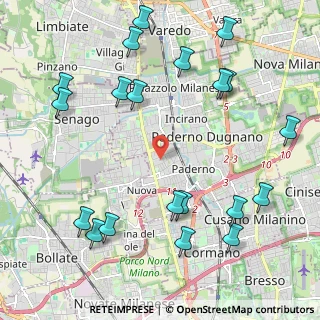 Mappa Via Piaggio, 20037 Paderno Dugnano MI, Italia (2.629)