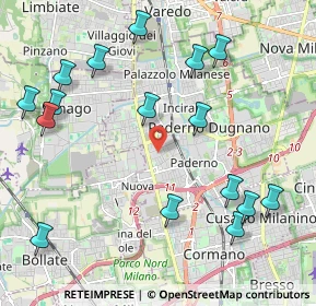 Mappa Via Piaggio, 20037 Paderno Dugnano MI, Italia (2.4875)