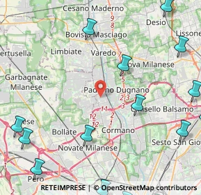 Mappa Via Piaggio, 20037 Paderno Dugnano MI, Italia (6.92588)