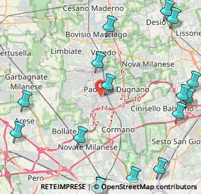 Mappa Via Piaggio, 20037 Paderno Dugnano MI, Italia (6.4315)