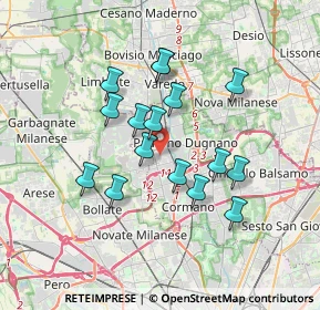 Mappa Via Piaggio, 20037 Paderno Dugnano MI, Italia (2.9875)