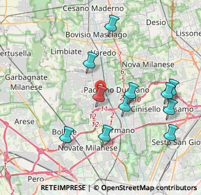 Mappa Via Piaggio, 20037 Paderno Dugnano MI, Italia (3.87727)