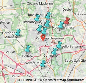 Mappa Via Piaggio, 20037 Paderno Dugnano MI, Italia (3.35667)