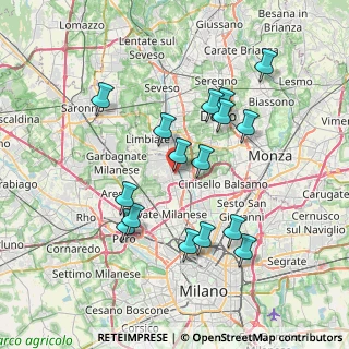 Mappa Via Piaggio, 20037 Paderno Dugnano MI, Italia (7.06688)