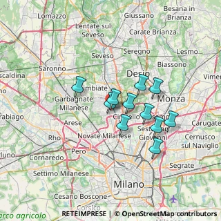 Mappa Via Piaggio, 20037 Paderno Dugnano MI, Italia (5.28818)