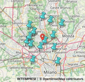 Mappa Via Piaggio, 20037 Paderno Dugnano MI, Italia (5.892)