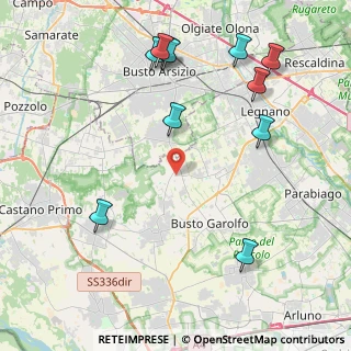 Mappa Via Giuseppe Garibaldi, 20020 Dairago MI, Italia (4.99545)