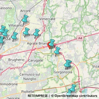 Mappa Via Santa Giuliana, 20867 Caponago MB, Italia (5.73846)
