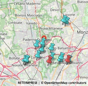 Mappa Via Domenico Scarlatti, 20037 Paderno Dugnano MI, Italia (3.79353)