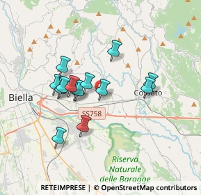 Mappa Via Roma, 13855 Valdengo BI, Italia (2.86857)