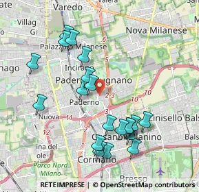 Mappa PADERNO DUGNANO - Calderara-Riboldi, 20037 Paderno Dugnano MI, Italia (1.981)