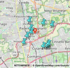 Mappa Via Luigi Negrelli, 20037 Paderno Dugnano MI, Italia (1.51727)
