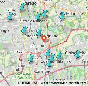 Mappa Via Luigi Negrelli, 20037 Paderno Dugnano MI, Italia (2.22308)