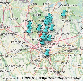 Mappa PADERNO DUGNANO - Calderara-Riboldi, 20037 Paderno Dugnano MI, Italia (8.61824)