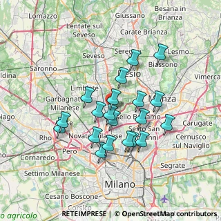 Mappa Via Luigi Negrelli, 20037 Paderno Dugnano MI, Italia (6.04)