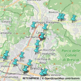 Mappa Via Ferrini, 25128 Brescia BS, Italia (2.8365)