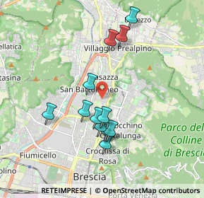 Mappa Via Ferrini, 25128 Brescia BS, Italia (1.66917)