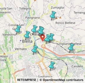 Mappa VIA DE MOSSO, 13900 Biella BI, Italia (1.47818)