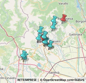 Mappa VIA DE MOSSO, 13900 Biella BI, Italia (8.86846)