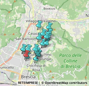 Mappa Via Giovanni Maria Longinotti, 25133 Brescia BS, Italia (1.211)