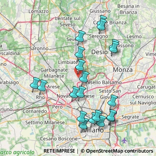 Mappa Via SS 35 dei Giovi, 20032 Cormano MI, Italia (8.77)