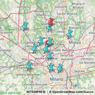 Mappa Via SS 35 dei Giovi, 20032 Cormano MI, Italia (6.46333)