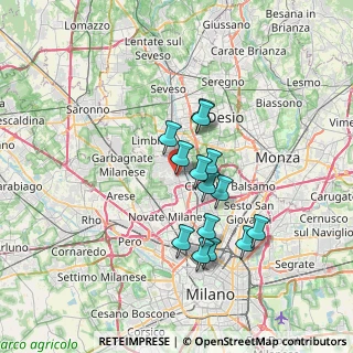 Mappa Via SS 35 dei Giovi, 20032 Cormano MI, Italia (5.73)