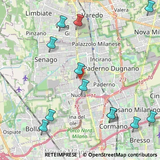 Mappa Via SS 35 dei Giovi, 20032 Cormano MI, Italia (2.85833)