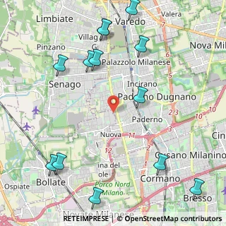 Mappa Via SS 35 dei Giovi, 20032 Cormano MI, Italia (2.77462)