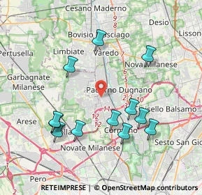 Mappa Via Pietro Nenni, 20037 Paderno Dugnano MI, Italia (3.92583)
