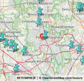 Mappa Via Pietro Nenni, 20037 Paderno Dugnano MI, Italia (6.5135)