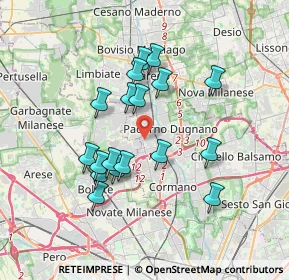 Mappa Via Pietro Nenni, 20037 Paderno Dugnano MI, Italia (3.15778)