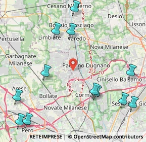 Mappa Via Pietro Nenni, 20037 Paderno Dugnano MI, Italia (5.60333)
