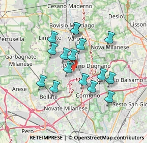 Mappa Via Pietro Nenni, 20037 Paderno Dugnano MI, Italia (2.97625)