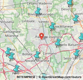 Mappa Via Pietro Nenni, 20037 Paderno Dugnano MI, Italia (6.63667)