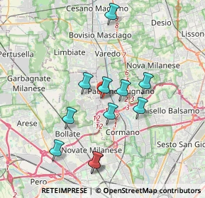 Mappa Via Pietro Nenni, 20037 Paderno Dugnano MI, Italia (3.42727)