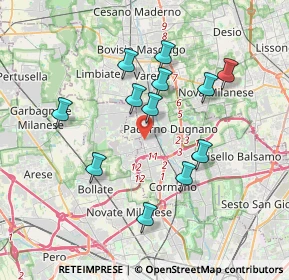 Mappa Via Pietro Nenni, 20037 Paderno Dugnano MI, Italia (3.36583)