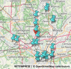 Mappa Via Pietro Nenni, 20037 Paderno Dugnano MI, Italia (8.734)