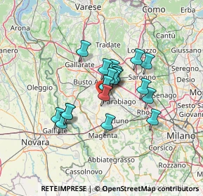 Mappa Via A. Pacinotti, 20035 Villa Cortese MI, Italia (9.547)