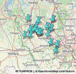 Mappa Via A. Pacinotti, 20035 Villa Cortese MI, Italia (9.3625)