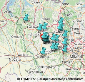 Mappa Via A. Pacinotti, 20035 Villa Cortese MI, Italia (9.2915)