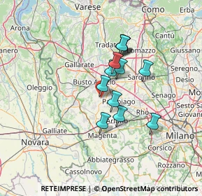 Mappa Via A. Pacinotti, 20035 Villa Cortese MI, Italia (10.35)