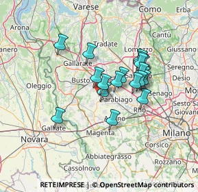 Mappa Via A. Pacinotti, 20035 Villa Cortese MI, Italia (10.8815)