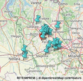 Mappa Via A. Pacinotti, 20035 Villa Cortese MI, Italia (9.08556)