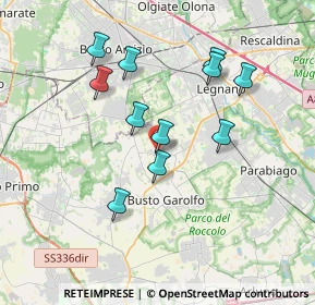 Mappa Via A. Pacinotti, 20035 Villa Cortese MI, Italia (3.31545)