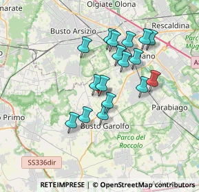 Mappa Via A. Pacinotti, 20035 Villa Cortese MI, Italia (2.97353)