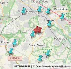 Mappa Via A. Pacinotti, 20035 Villa Cortese MI, Italia (4.1875)